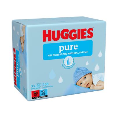 VLAŽNE MARAMICE BABY PURE TRIPLO HUGGIES 56X3