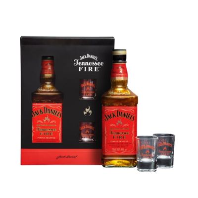 JACK DANIELS FIRE 0.7l+2 CASE