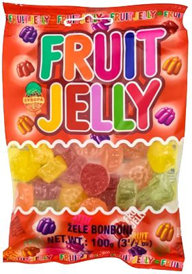 BOMBON ZELE FRUIT 100gr EVROPA
