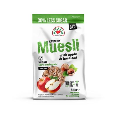 MUSLI KRANČI JAGODA I ČOKOLADA 320GR VITALIA