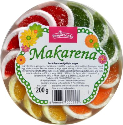 ŽELE BOMBONE DELICADORE MAKARENA 200G BARON