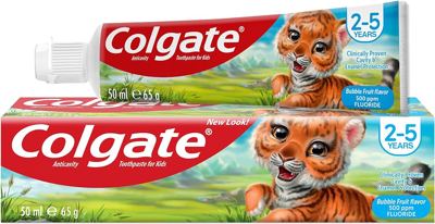 Pasta za zube decija COLGATE bubble fruit 50ml smiles 2-5 12