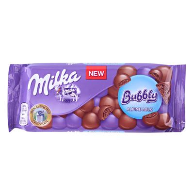 MILKA BUBBLY ALPINE MILK 90 GR