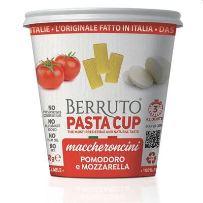 PASTA CUP MACCHERONCINI, PARAD.MOZAR. BERRUTO 70G