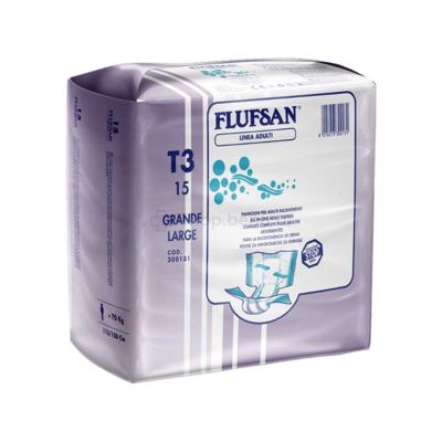 PELENE ZA ODRASLE FLUFSAN SUP.LARGE 15KOM EUROPROSAN