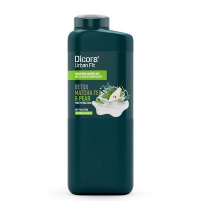 GEL ZA TUŠIRANJE DETOX MAČA ZELENI ČAJ I KRUŠKA 400 ML DICORA