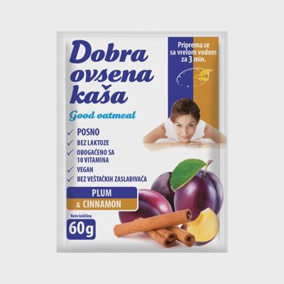 DOBRA OVSENA KASA 60g SLJIVA