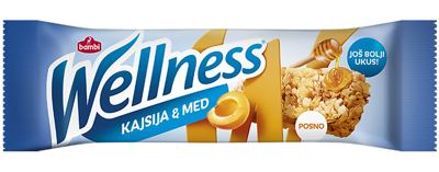 WELLNESS 23GR ŽITARICE+KAJSIJA+MED 1/25