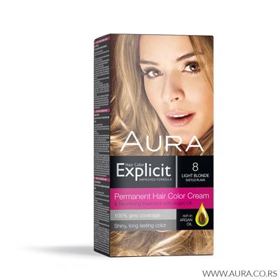 BOJA EXPLICIT 8 SVETLO PLAVA AURA