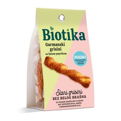 GRISINI GURMANSKI SA LJUTOM PAPRIČICOM 100GR BIOTIKA