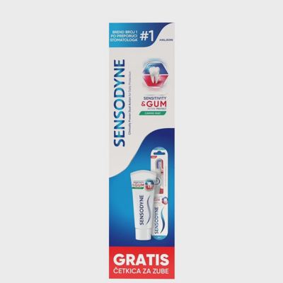 ZP SENSITIV&GUM 75ML+ČETKICA SENSOD