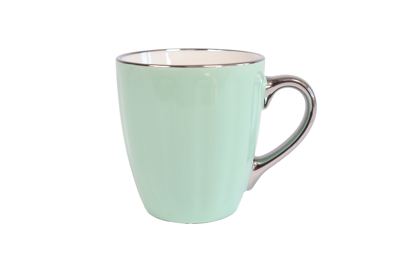 PORCELAN ŠOLJA 230ML MINT/SILV RXG-N241493A