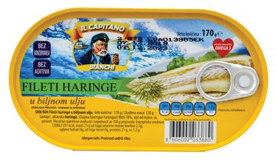 Haringa Filet U Ulju Hansa Capitano 170 g