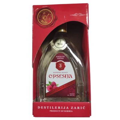 OPSESIJA RAKIJA MALINA 40.0% SA KUTIJOM