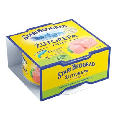 ŽUTOREPA TUNA KOMADI U MASLINOVOM ULJU 160G