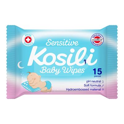 Vlazne maramice 15/1 KOSILI baby plave 30
