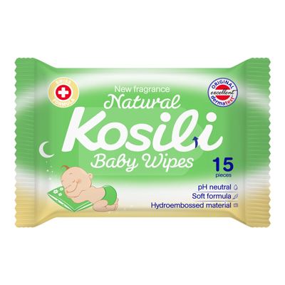 Vlazne maramice 15/1 KOSILI baby Natural 30