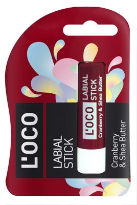 MAST ZA USNE LOCO STIK CRANBERRY SHEA BUTTER 5.1G HEMIGAL