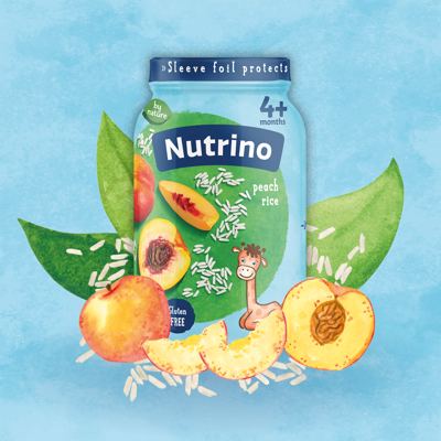 Pire Od Voća Breskva Sa Pirincem Nutrino 190 g