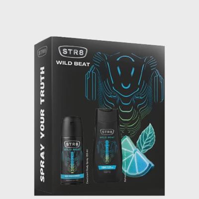 POKLON SET STR8 DEO+SG WILD BEAT SARANTIS