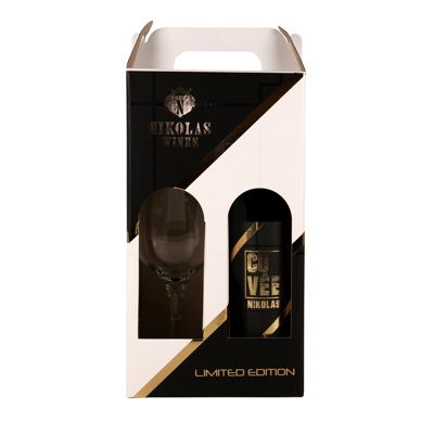 VINO CRVENO CUVEE PREMIUM NIKOLAS 0.75L+ ČAŠA