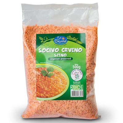 SOČIVO ORGANSKO CRVENO SITNO BEYOND 500G