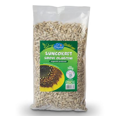 SUNCOKRET ORGANSKI SIROVI OLJUŠTENI BEYOND 500G