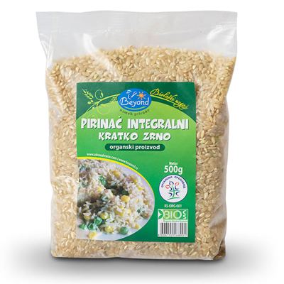 INTEGRALNI PIRINAČ KRATKO ZRNO ORGANIC 500 GR BEYOND
