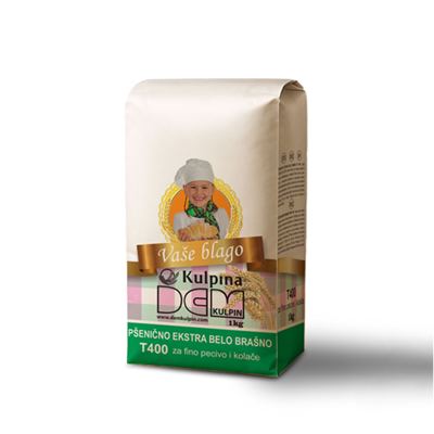 BRASNO PSENICNO EXTRA BELO T-400 1kg DEM KULPIN