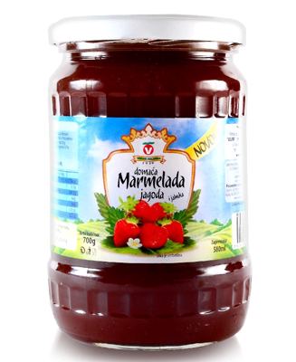 DOM.MARMELADA JAGODA I JAB.700g VOCAR
