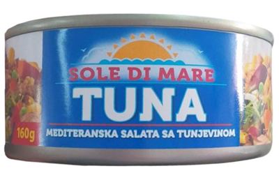 Mediteranska salata sa tunom 160g Sole Di Mare
