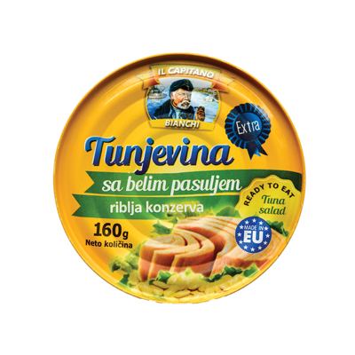 TUNJEVINA KOMADI SA BELIM PASULJEM 160G IL CAPITANO