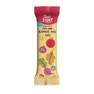 BAR ĐUMBIR VOLI VOĆE 25G TRUE STO