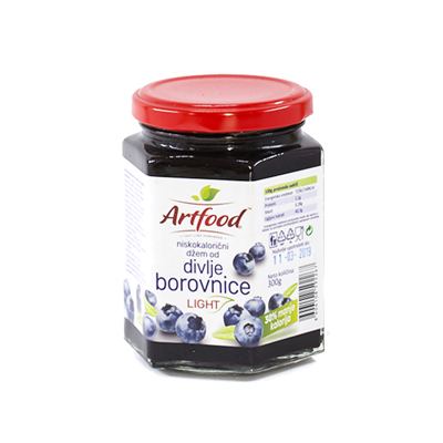DŽEM NISKOKALORIČNI DIVLJA BOROVNICA ARTFOOD 300G