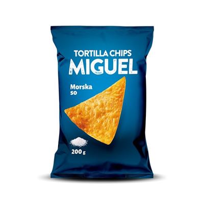 ČIPS MIGUEL TORTILLA MORSKA SO 200 G