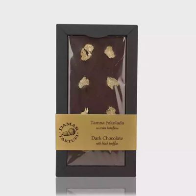 ČOKOLADA TAMNA CRN TARTUF 100G DAM