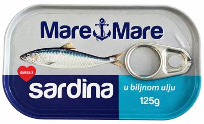 SARDINA MARE-MARE U BILJNOM ULJU 125 G