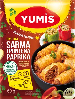 DODATAK JELIMA SA POVRCEM I ZACINIMA ZA PUNJENU PAPRIKU I SARMU 60G YUMIS