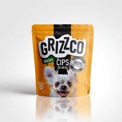HRANA ZA PSE GRIZZCO ČIPS OD MESA GRAŠAK 100G