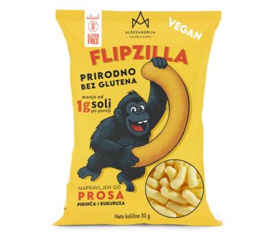 BEZGLUTENSKI FLIPS FLIPZILLA 50g - ALEKSANDRIJA