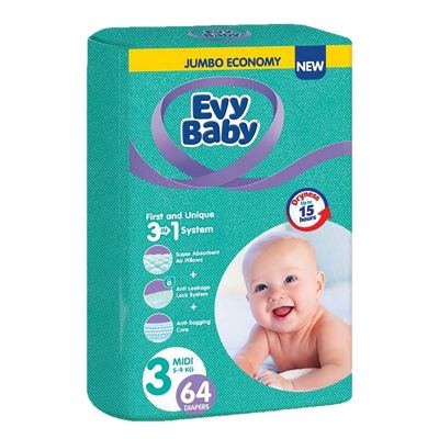 PELENE EVY BABY JUMBO 3 3U1 MIDI 5-9KG 64KOM