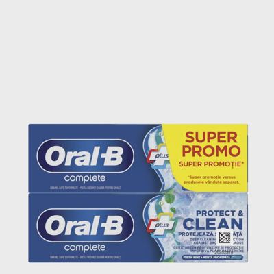 ZP ORAL B COMPLET PROT&CLEAN 2X75ML