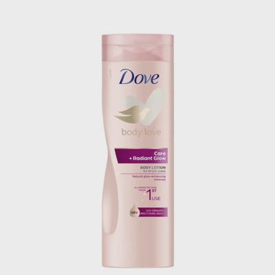 LOSION DOVE CARE+RADIANT GLOW 400ML