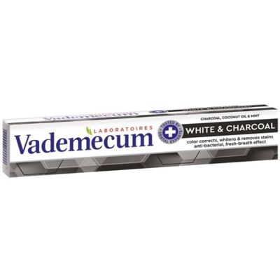 VADEMECUM PASTA ZA ZUBE 75ML WHITE&CHARCOAL