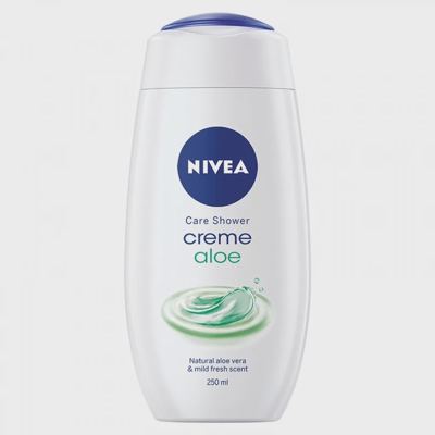 N-NIVEA BATH GEL 250ML -6/1- CREME FRESH ALOE VERA
