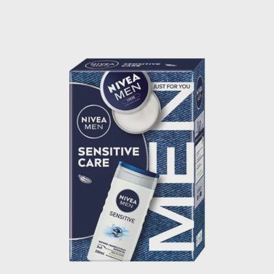 SET NIVEA M SENS KREMA75+SG250