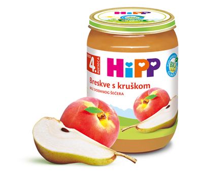KAŠICA BRESKVA 190GR HIPP