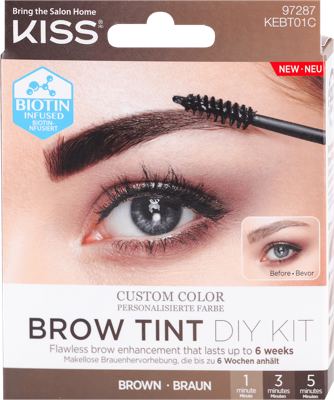 KISS DIY set za farbanje obrva – Braon
