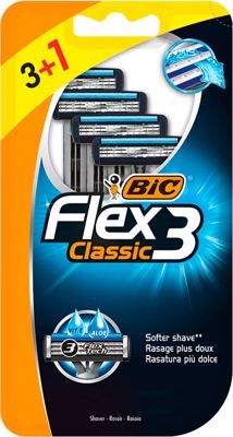 Brijac muski Flex3 Classic blister 3+1