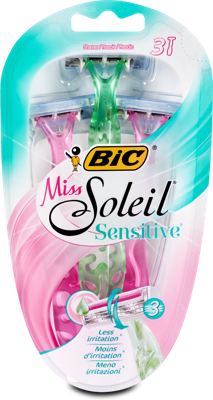 BRIJAČ ŽENSKI SENSITIVE MISS SOLEIL 3 BIC